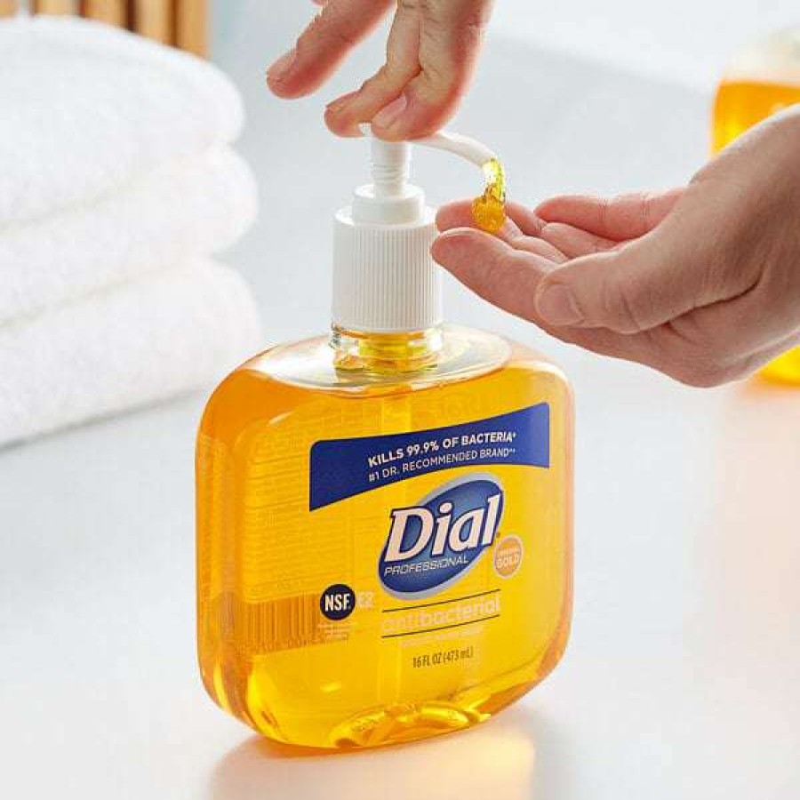 Hand Soap And Sanitizer * | Dial Dial Dia80790 Professional Gold 16 Oz. Antibacterial Liquid Hand Soap