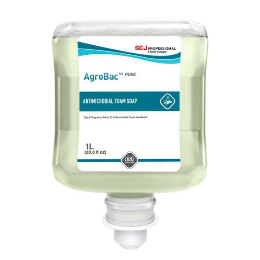 Hand Soap And Sanitizer * | Sc Johnson Professional Agrobac Agb1L 1 Liter Pure Foaming Hand Soap Refill 6/Case