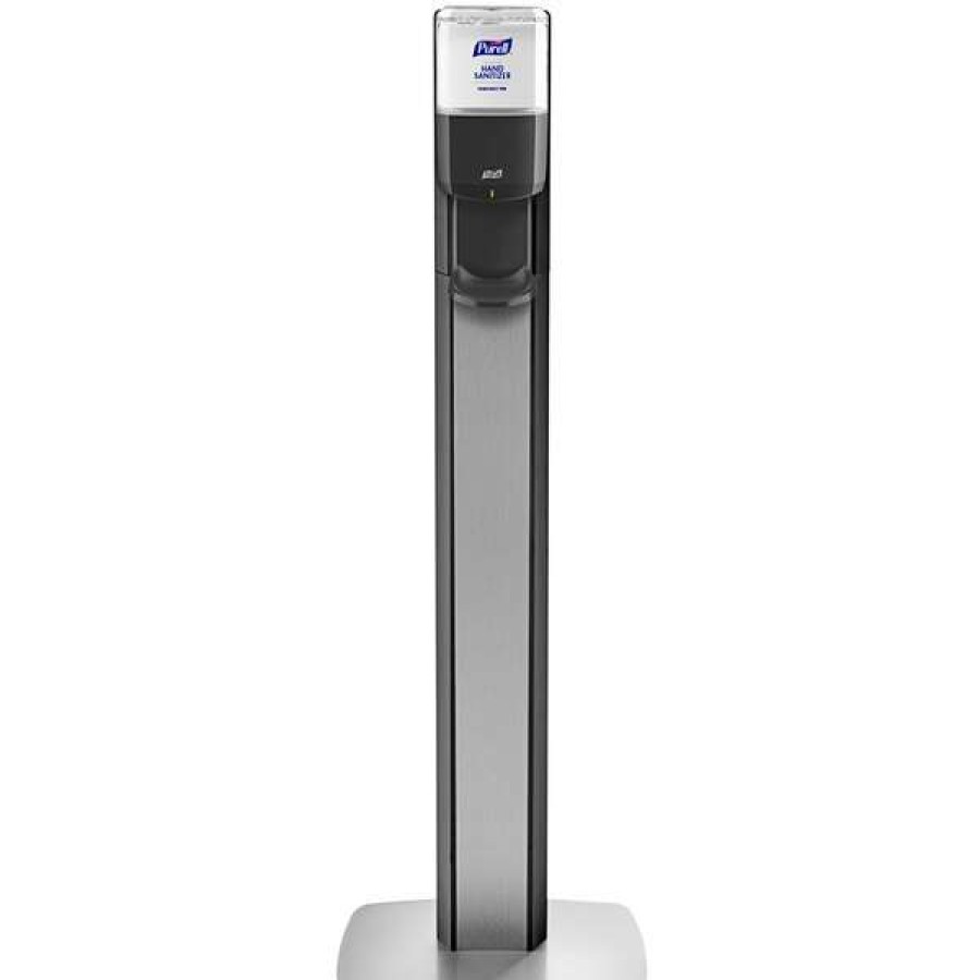 Hand Soap And Sanitizer * | Purell 7316-Ds-Slv Messenger Es6 1200 Ml Graphite Automatic Hand Sanitizer Dispenser With Graphite Panel Floor Stand