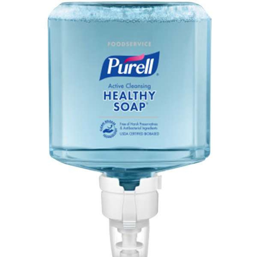 Hand Soap And Sanitizer * | Purell 7786-02 Crt Healthy Soap Foodservice Es8 1200 Ml Active Cleansing Foaming Hand Soap 2/Case