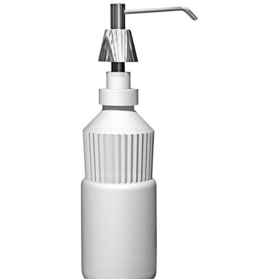 Hand Soap And Sanitizer * | American Specialties, Inc. 10-0332-D 34 Oz. Counter-Mounted Liquid Soap Dispenser With 6 Stainless Steel Spout