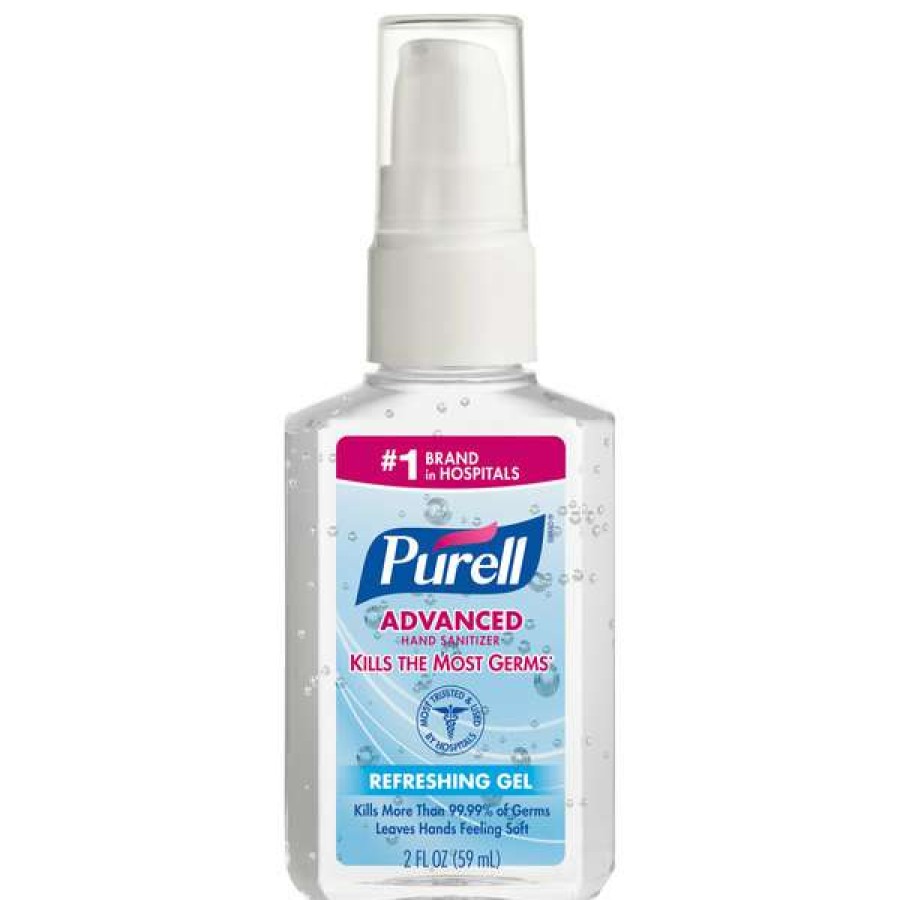 Hand Soap And Sanitizer * | Purell 9606-24 Advanced 2 Oz. Gel Instant Hand Sanitizer 24/Case