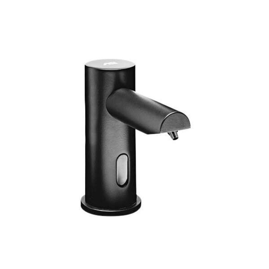 Hand Soap And Sanitizer * | American Specialties, Inc. Ez Fill 10-0394-6-1A-41 Stand-Alone Matte Black Liquid Foaming Soap Dispenser With Remote 6/Pack