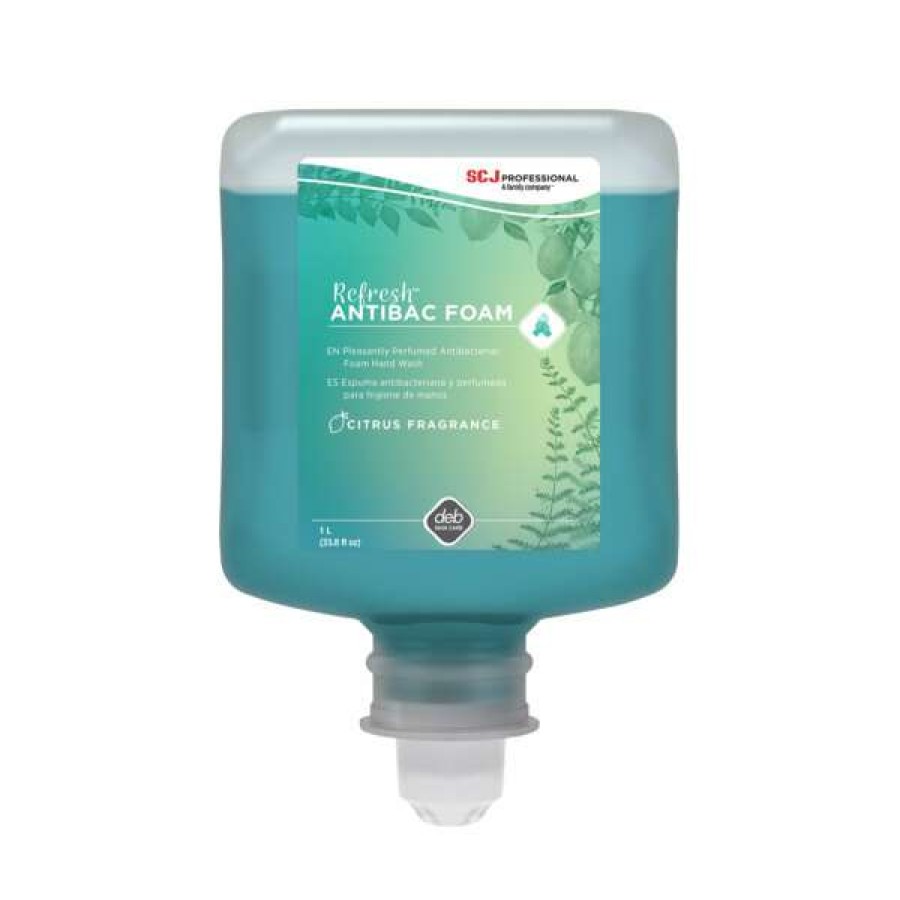 Hand Soap And Sanitizer * | Sc Johnson Professional Refresh Ant1L 1 Liter Antibacterial Foaming Hand Soap Refill 6/Case