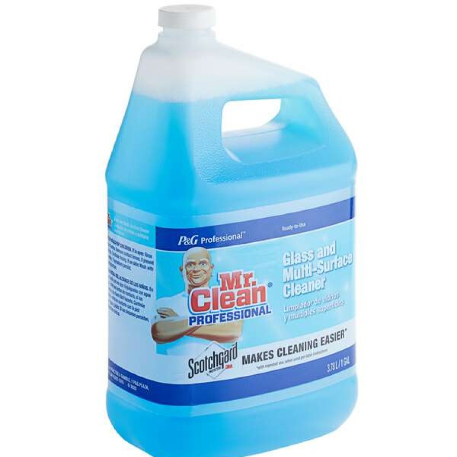 Cleaning Chemicals * | Mr. Clean Professional Mr. Clean Professional 81633 Glass And Multi-Surface Cleaner With Scotchgard Refill 1 Gallon / 128 Oz. 2/Case