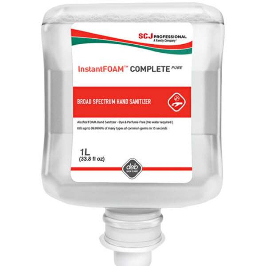 Hand Soap And Sanitizer * | Sc Johnson Professional Instantfoam Complete Pure Ifc1L 1 Liter Foaming Alcohol Based Instant Hand Sanitizer Refill 6/Case