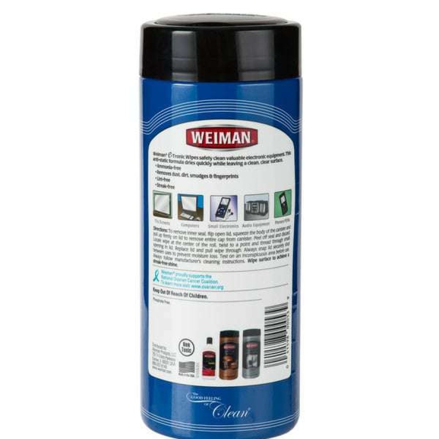 Cleaning Chemicals * | Weiman W93 30 Ct. E-Tronic Electronics Cleaning Wipes 4/Case