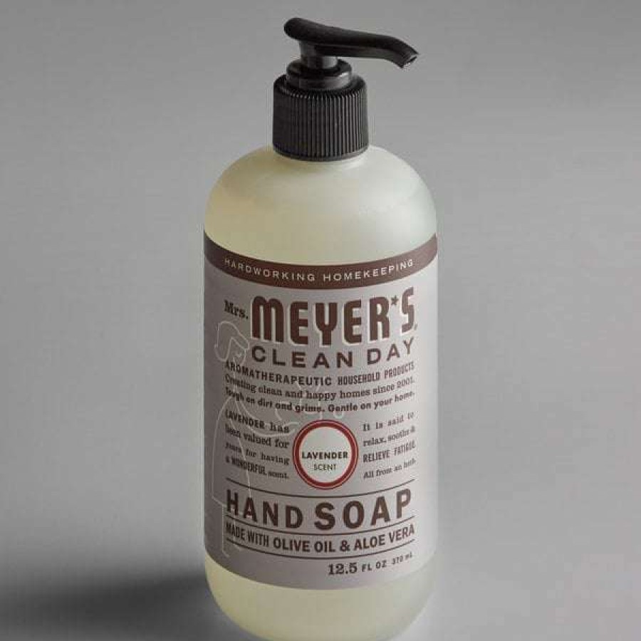 Hand Soap And Sanitizer * | Mrs. Meyer'S Mrs. Meyer'S Clean Day 651311 12.5 Oz. Lavender Scented Hand Soap With Pump 6/Case