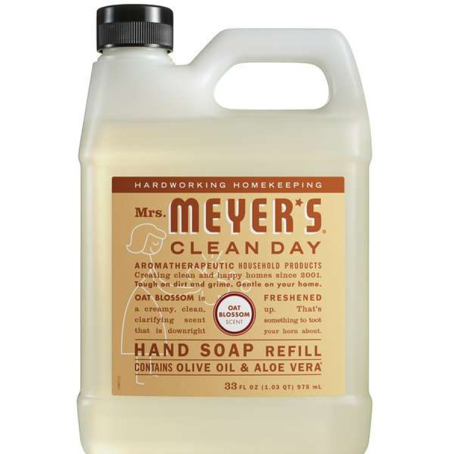 Hand Soap And Sanitizer * | Mrs. Meyer'S Mrs. Meyer'S Clean Day 313536 33 Oz. Oat Blossom Scented Hand Soap Refill 6/Case