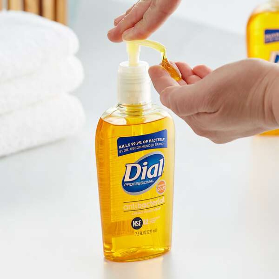 Hand Soap And Sanitizer * | Dial Dial Dia84014 Professional Gold 7.5 Oz. Antibacterial Liquid Hand Soap