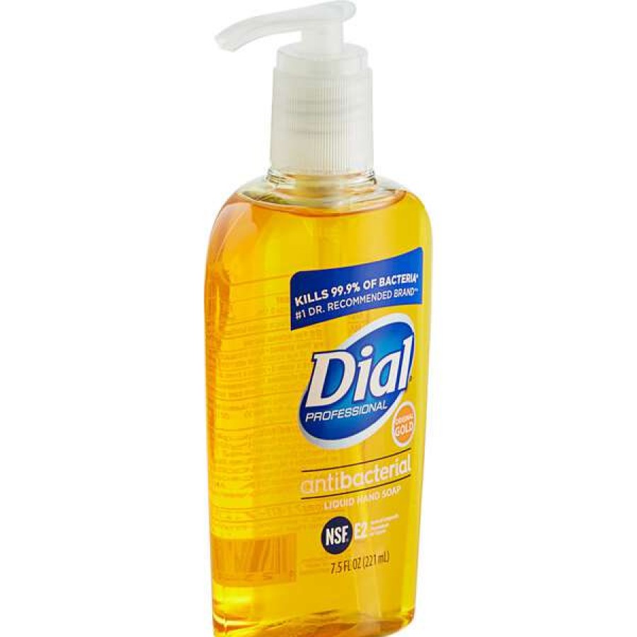 Hand Soap And Sanitizer * | Dial Dial Dia84014 Professional Gold 7.5 Oz. Antibacterial Liquid Hand Soap