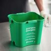 Cleaning Tools & Supplies * | San Jamar Kpp196Gn 6 Qt. Green Cleaning Kleen-Pail Pro Bucket