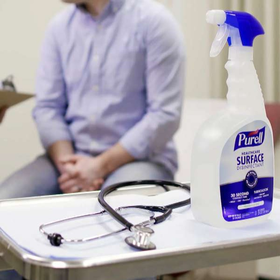 Cleaning Chemicals * | Purell Purell 3340-03 1 Qt. / 32 Oz. Fragrance Free Healthcare Surface Disinfectant 3/Case