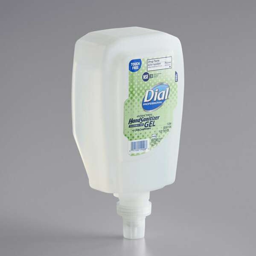 Hand Soap And Sanitizer * | Dial Dial Dia19029 Fit Universal Touch-Free Antibacterial 1 Liter Gel Hand Sanitizer Refill