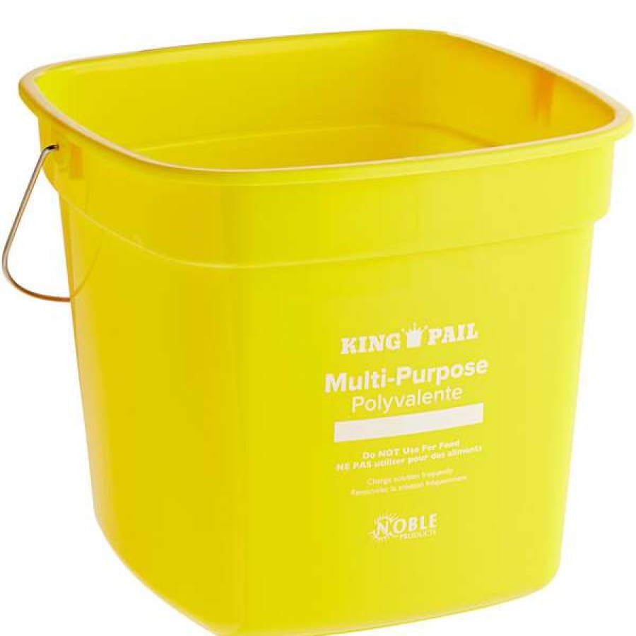 Cleaning Tools & Supplies * | Noble Products King-Pail 10 Qt. Yellow Cleaning Pail