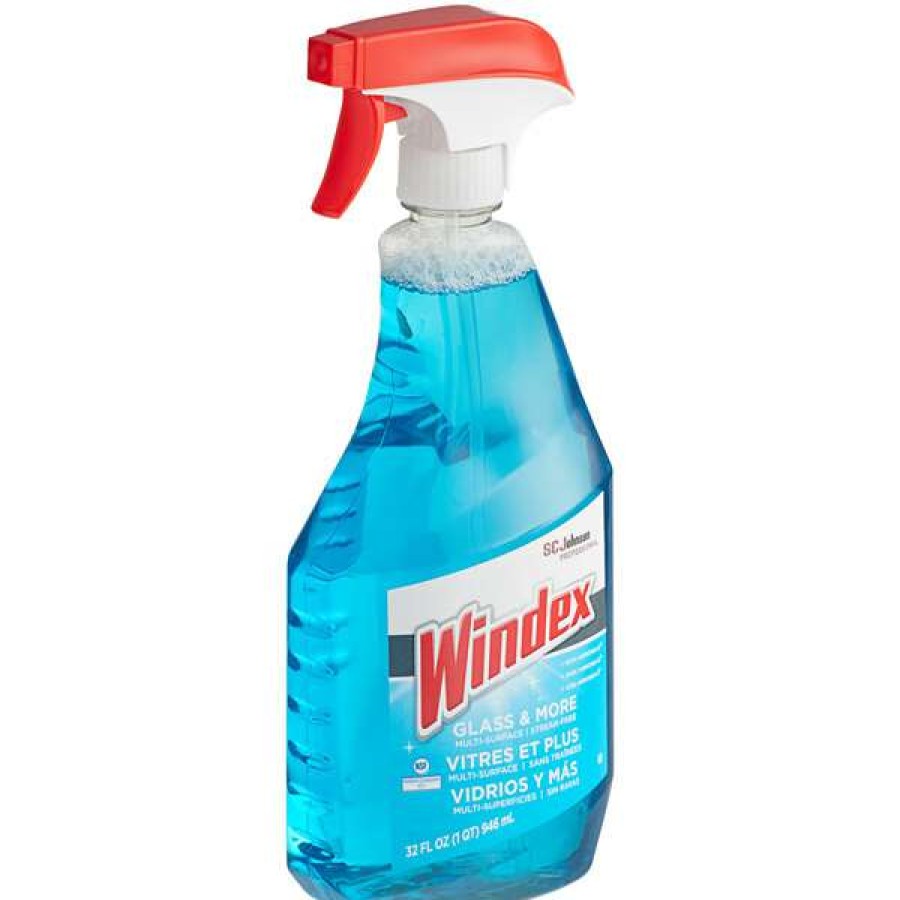 Cleaning Chemicals * | Sc Johnson Windex 327171 Glass & More 32 Oz. Glass And Multi-Surface Cleaner With Ammonia-D 4/Case