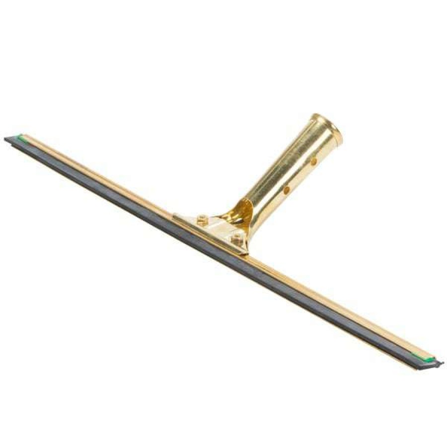 Cleaning Tools & Supplies * | Unger Unger Gs450 Goldenclip 18 Window Squeegee With Brass Handle