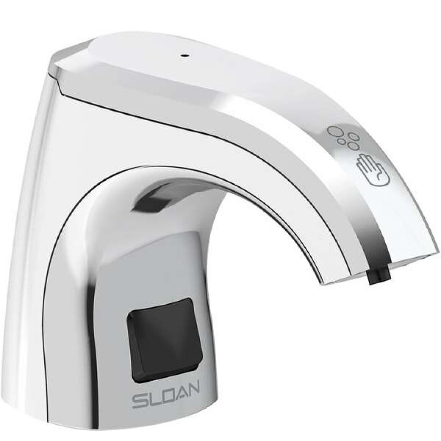 Hand Soap And Sanitizer * | Sloan 33461047 2000 Ml Polished Chrome Deck Mounted Top-Fill Sensor Soap Dispenser