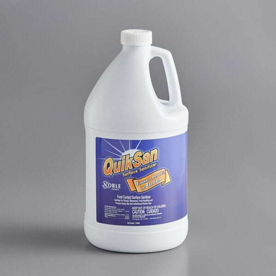 Cleaning Chemicals * | Noble Chemical 1 Gallon / 128 Oz. Quiksan Food Contact Surface Sanitizer Refill