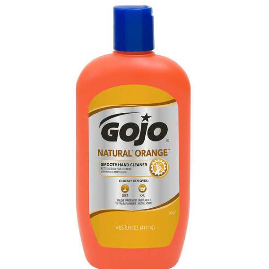 Hand Soap And Sanitizer * | Gojo 0947-12 14 Oz. Natural Orange Smooth Hand Cleaner 12/Case