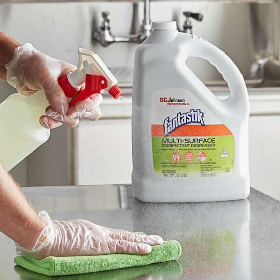 Cleaning Chemicals * | Fantastik Sc Johnson 311930 Fantastik 1 Gallon / 128 Oz. Multi-Surface Disinfectant Degreaser 4/Case