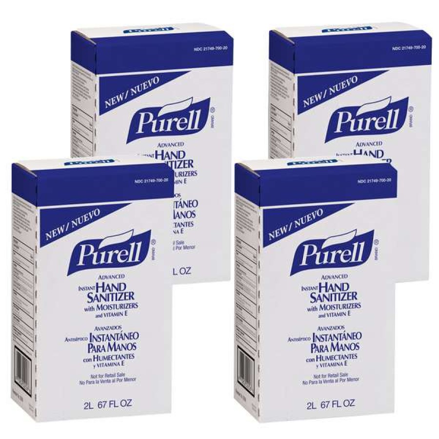 Hand Soap And Sanitizer * | Purell 2256-04 Nxt Advanced 2000 Ml Gel Instant Hand Sanitizer 4/Case