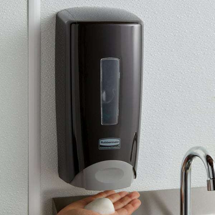 Hand Soap And Sanitizer * | Rubbermaid 3486592 Flex 1300 Ml Black Manual Soap Dispenser