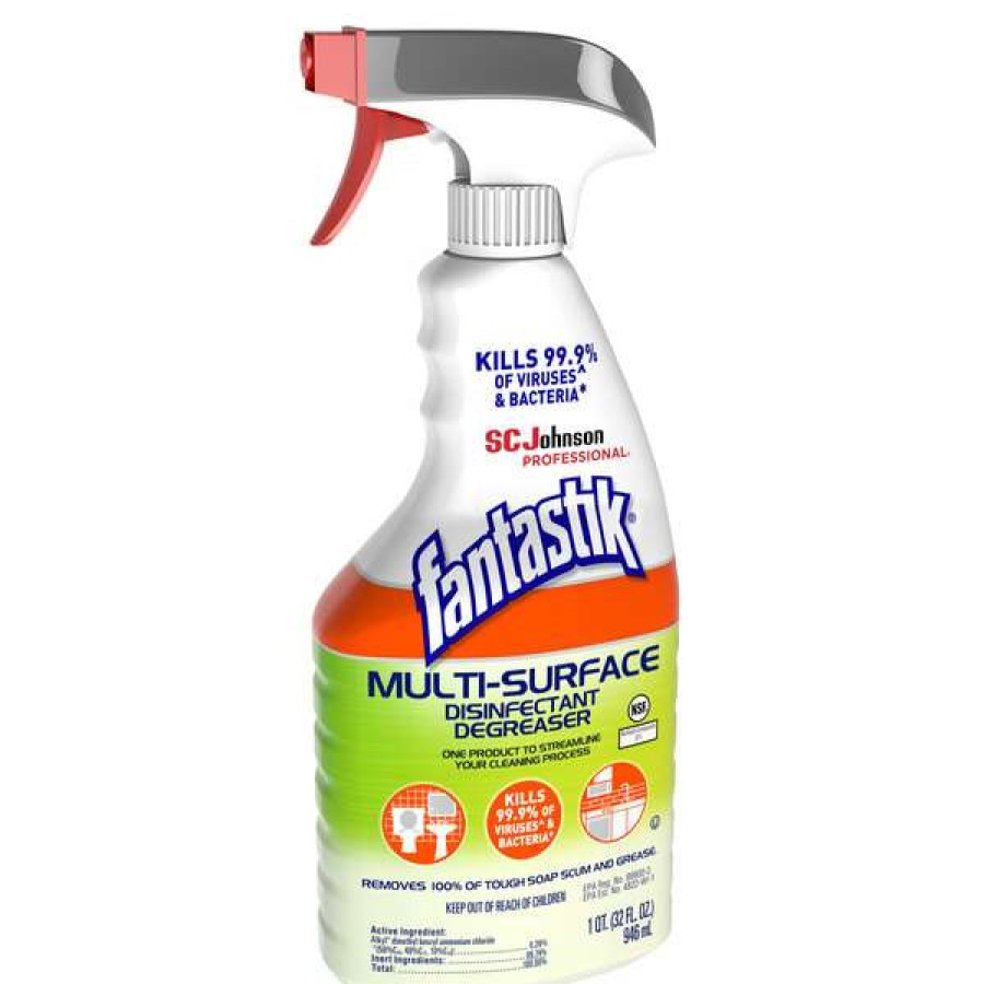 Cleaning Chemicals * | Fantastik Sc Johnson 311836 Fantastik 32 Oz. Multi-Surface Disinfectant Degreaser