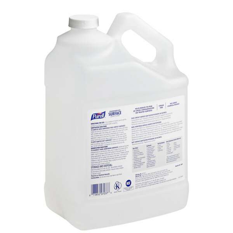 Cleaning Chemicals * | Purell Purell 4341-04 1 Gallon / 128 Oz. Fragrance-Free Foodservice Surface Sanitizer