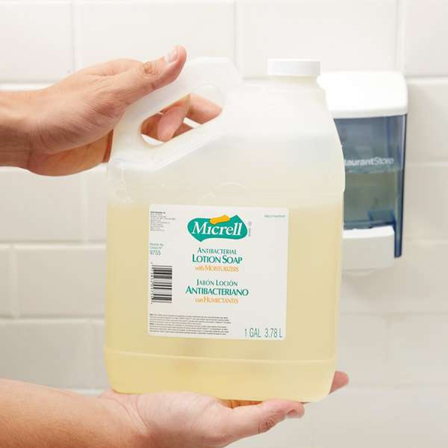 Hand Soap And Sanitizer * | Micrell 9755-04 1 Gallon Floral Antibacterial Lotion Hand Soap With Pcmx 4/Case