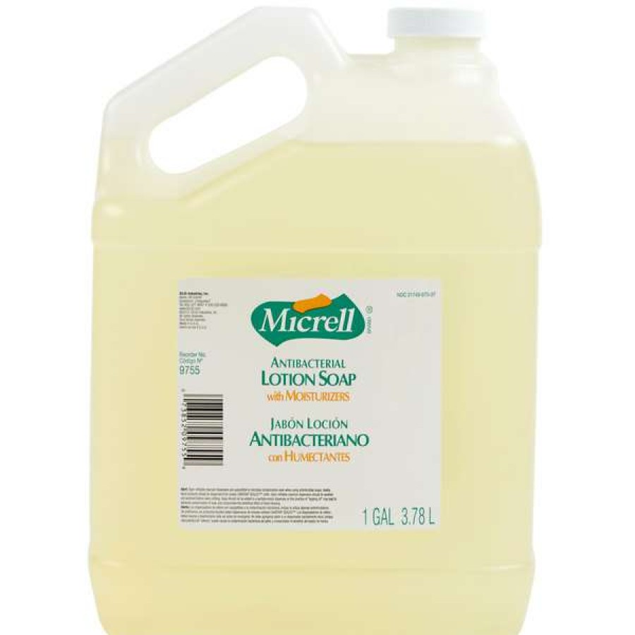 Hand Soap And Sanitizer * | Micrell 9755-04 1 Gallon Floral Antibacterial Lotion Hand Soap With Pcmx 4/Case