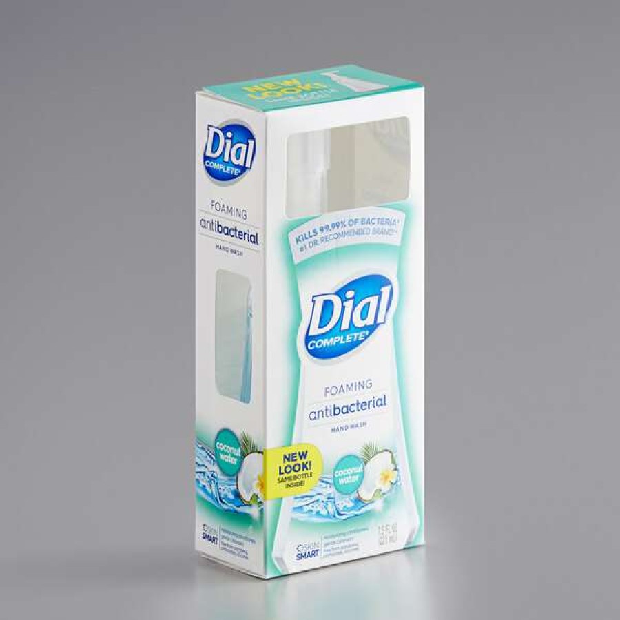 Hand Soap And Sanitizer * | Dial Dial Dia09316 Complete 7.5 Oz. Coconut Water Antibacterial Foaming Hand Wash 8/Case