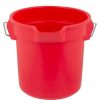 Cleaning Tools & Supplies * | Rubbermaid Fg261400Red Brute 14 Qt. Red Round Bucket