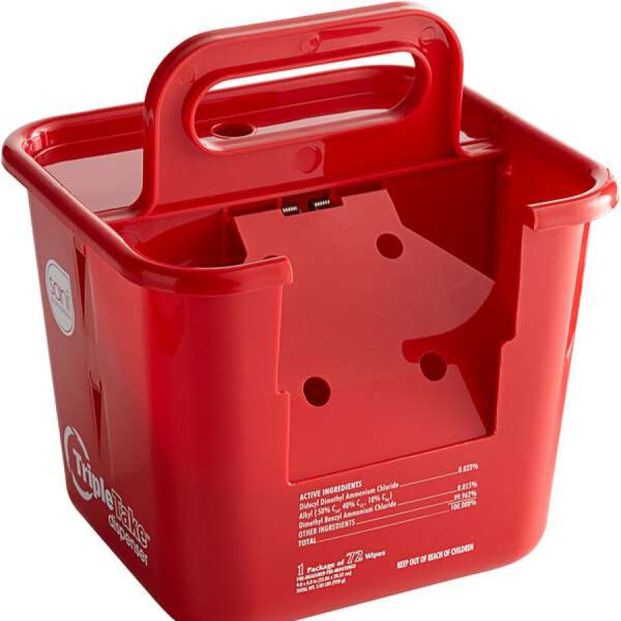 Cleaning Tools & Supplies * | Sani Professional 924Bkt1 Red Triple Take Dispenser