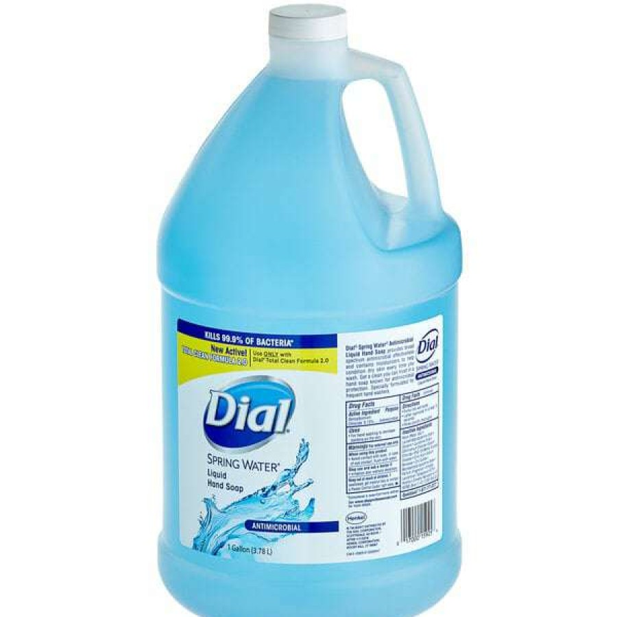 Hand Soap And Sanitizer * | Dial Dial Dia15926 Antibacterial 1 Gallon Spring Water Liquid Hand Soap