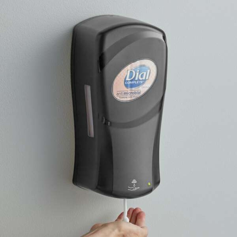 Hand Soap And Sanitizer * | Dial Dial Dia16626 Fit Universal Touch-Free 1 Liter Slate Hand Soap / Hand Sanitizer Dispenser