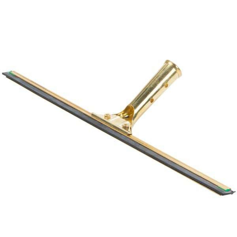 Cleaning Tools & Supplies * | Unger Unger Gs400 Goldenclip 16 Window Squeegee With Brass Handle