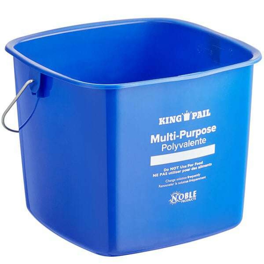 Cleaning Tools & Supplies * | Noble Products King-Pail 8 Qt. Blue Cleaning Pail