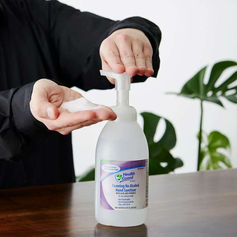 Hand Soap And Sanitizer * | Kutol 68291 Health Guard 18 Oz. Foaming Light Linen No Alcohol Instant Hand Sanitizer 6/Case