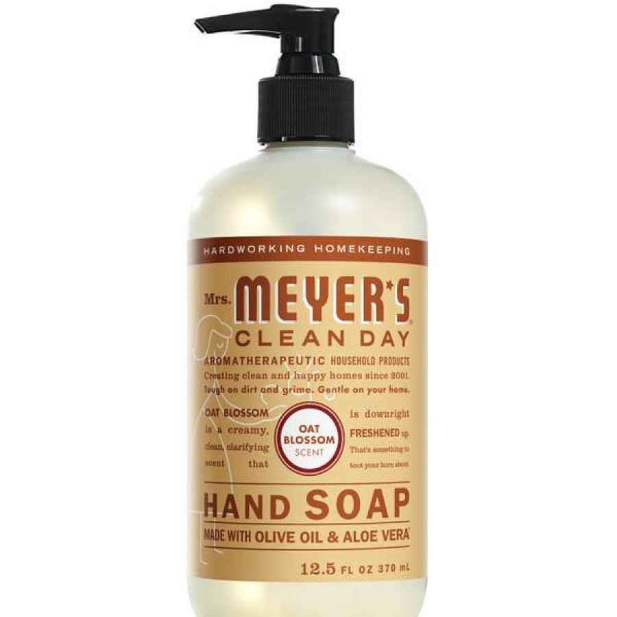 Hand Soap And Sanitizer * | Mrs. Meyer'S Mrs. Meyer'S Clean Day 313535 12.5 Oz. Oat Blossom Scented Hand Soap With Pump 6/Case