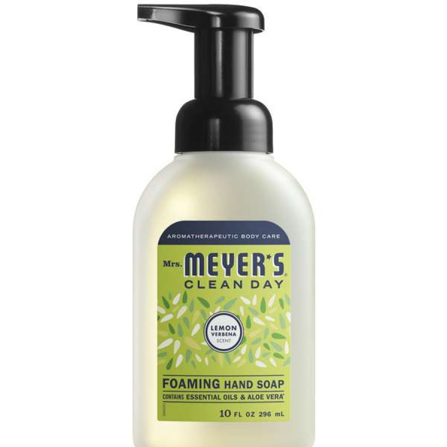 Hand Soap And Sanitizer * | Mrs. Meyer'S Mrs. Meyer'S Clean Day 662032 10 Oz. Lemon Verbena Foaming Hand Soap 6/Case