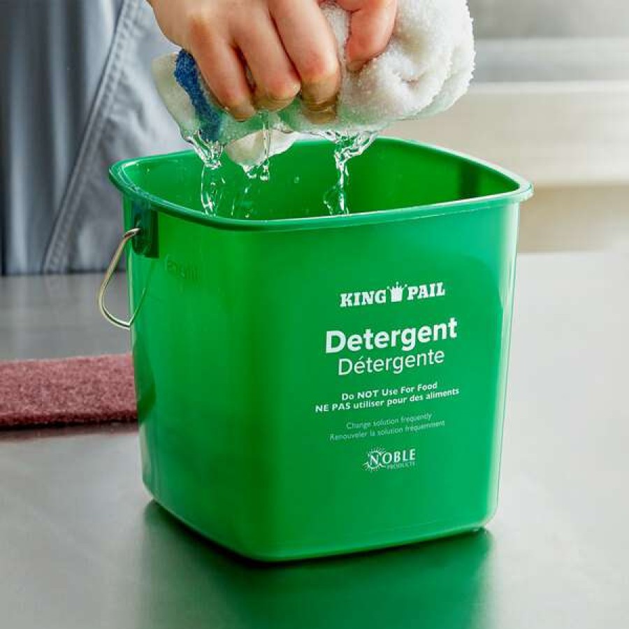 Cleaning Tools & Supplies * | Noble Products 3 Qt. Green Cleaning Pail