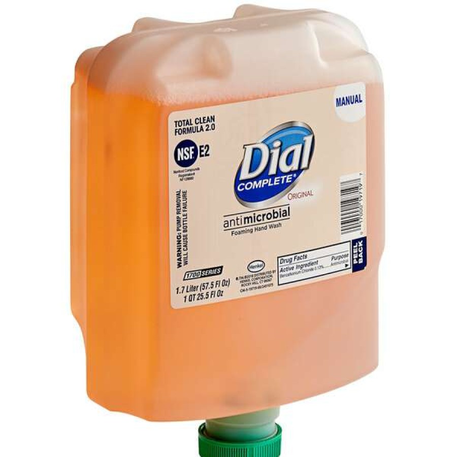 Hand Soap And Sanitizer * | Dial Dial Dia19720 Complete Original 1700 Universal Manual 1.7 Liter Foaming Hand Wash Refill 3/Case