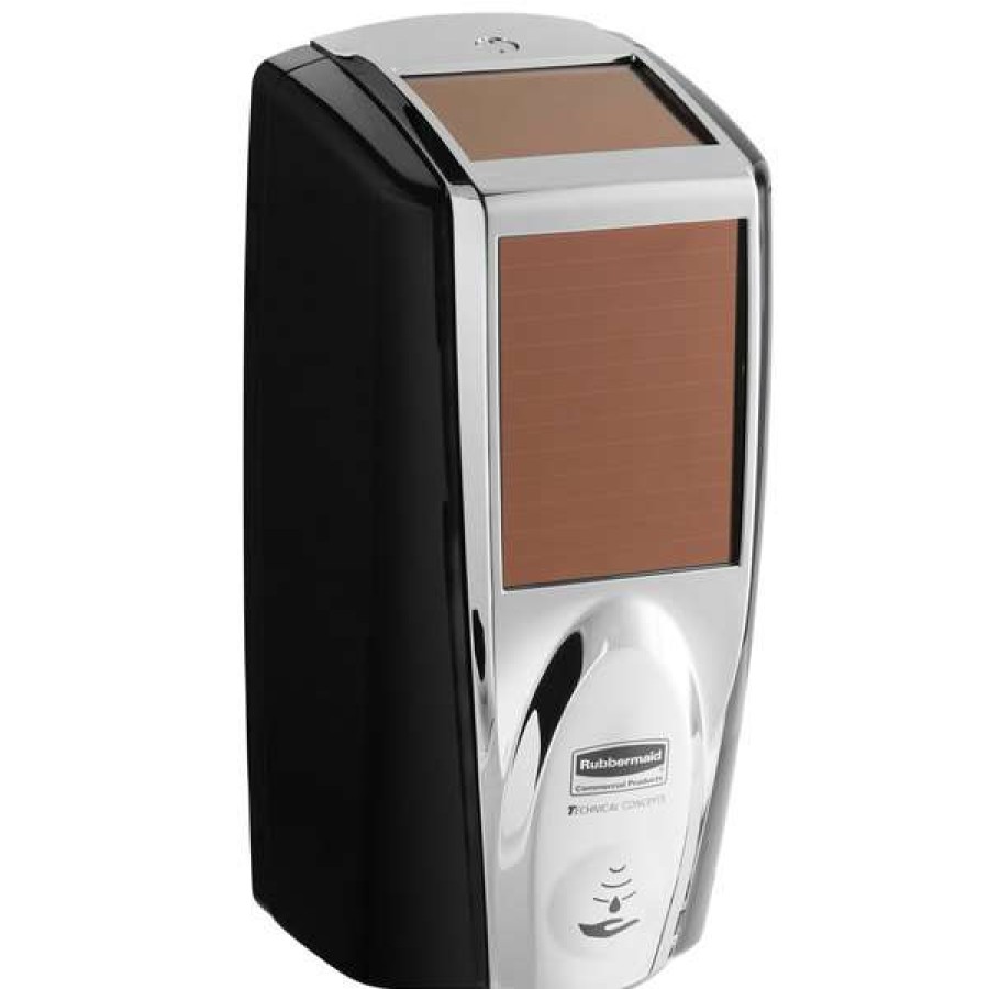 Hand Soap And Sanitizer * | Rubbermaid 1980826 Lumecel 1100 Ml Black / Chrome Automatic Hands Free Soap Dispenser