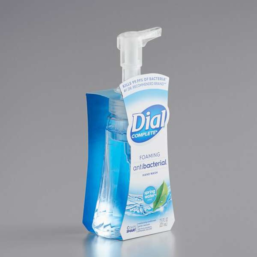 Hand Soap And Sanitizer * | Dial Dial Dia05401 Complete 7.5 Oz. Spring Water Antibacterial Foaming Hand Wash 8/Case