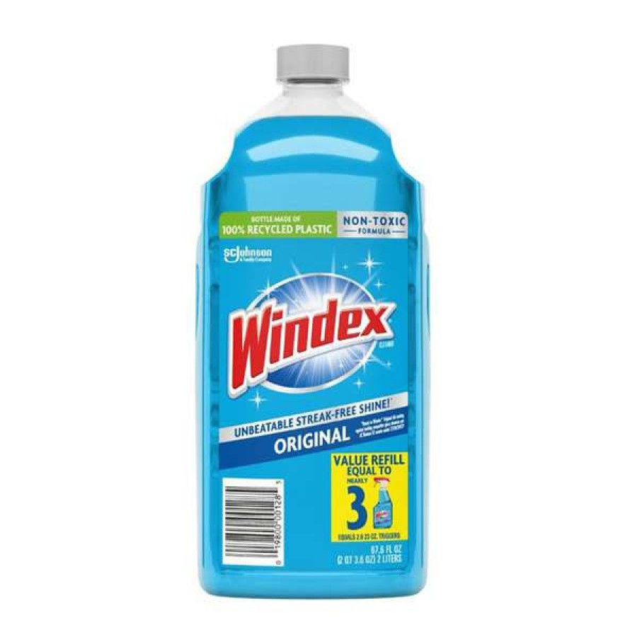 Cleaning Chemicals * | Sc Johnson Windex 316147 2 Liter Original Window Cleaner 6/Case