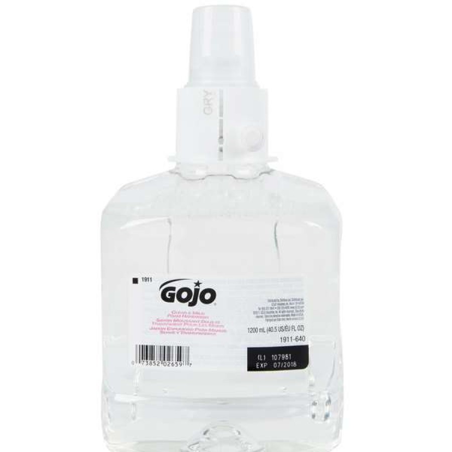 Hand Soap And Sanitizer * | Gojo 1911-02 Ltx Clear & Mild 1200 Ml Fragrance Free Foaming Hand Soap