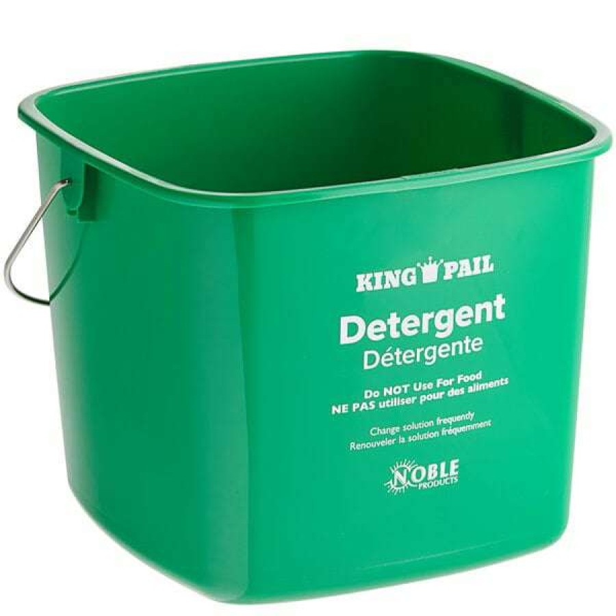 Cleaning Tools & Supplies * | Noble Products King-Pail 8 Qt. Green Detergent Pail