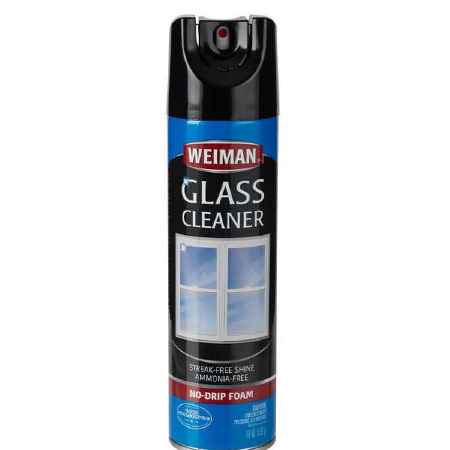 Cleaning Chemicals * | Weiman W10 19 Oz. Foaming Aerosol Glass Cleaner 6/Case