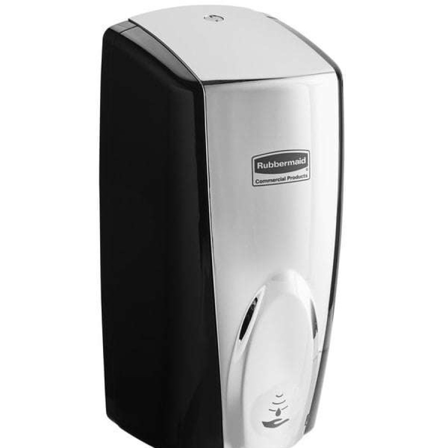 Hand Soap And Sanitizer * | Rubbermaid Fg750411 Autofoam 1100 Ml Black / Chrome Automatic Hands-Free Soap Dispenser